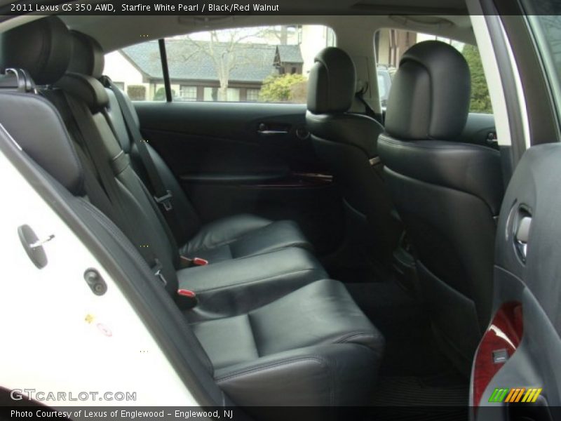 Starfire White Pearl / Black/Red Walnut 2011 Lexus GS 350 AWD
