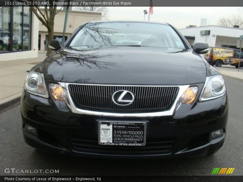 Obsidian Black / Parchment/Birds Eye Maple 2011 Lexus GS 350 AWD