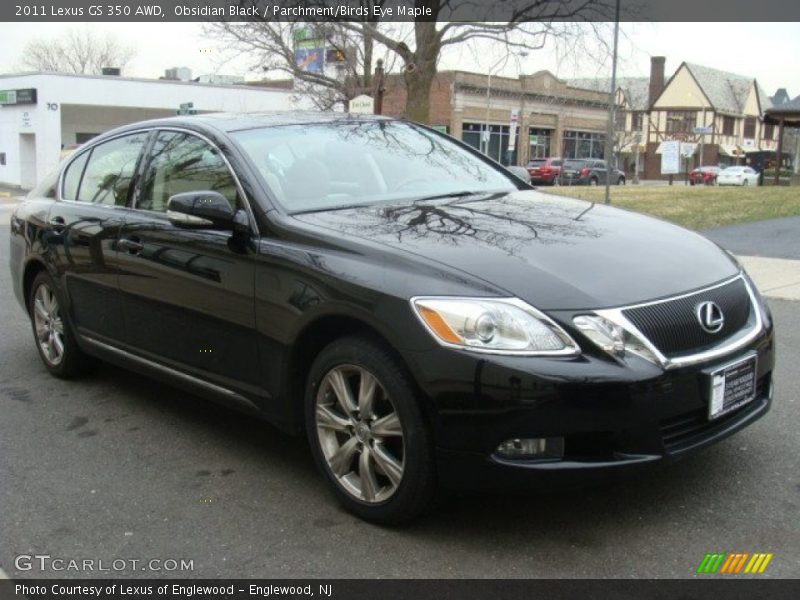 Obsidian Black / Parchment/Birds Eye Maple 2011 Lexus GS 350 AWD