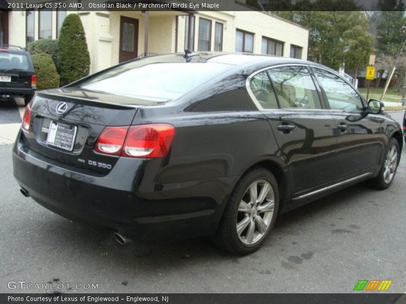 Obsidian Black / Parchment/Birds Eye Maple 2011 Lexus GS 350 AWD
