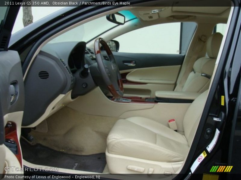 Obsidian Black / Parchment/Birds Eye Maple 2011 Lexus GS 350 AWD