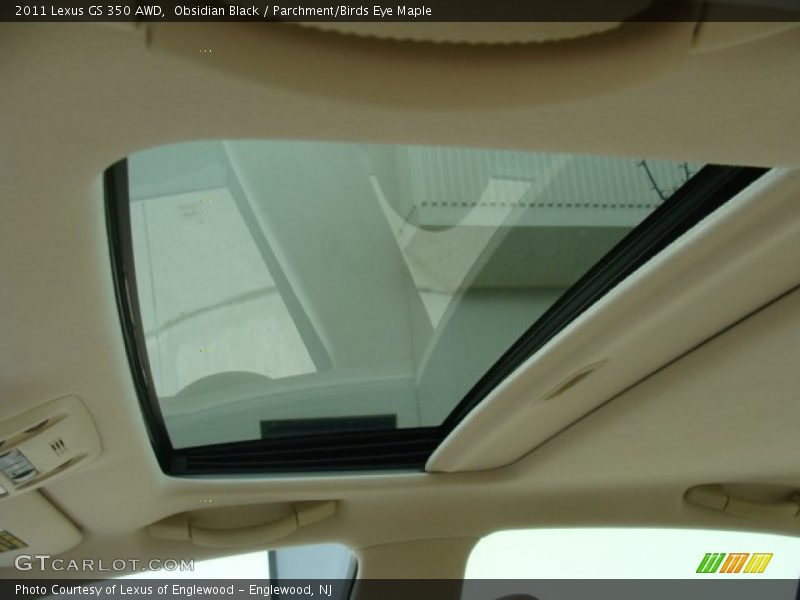 Obsidian Black / Parchment/Birds Eye Maple 2011 Lexus GS 350 AWD