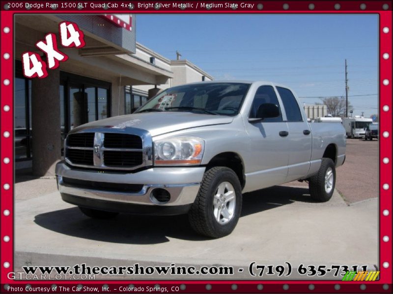 Bright Silver Metallic / Medium Slate Gray 2006 Dodge Ram 1500 SLT Quad Cab 4x4