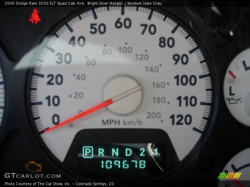 Bright Silver Metallic / Medium Slate Gray 2006 Dodge Ram 1500 SLT Quad Cab 4x4