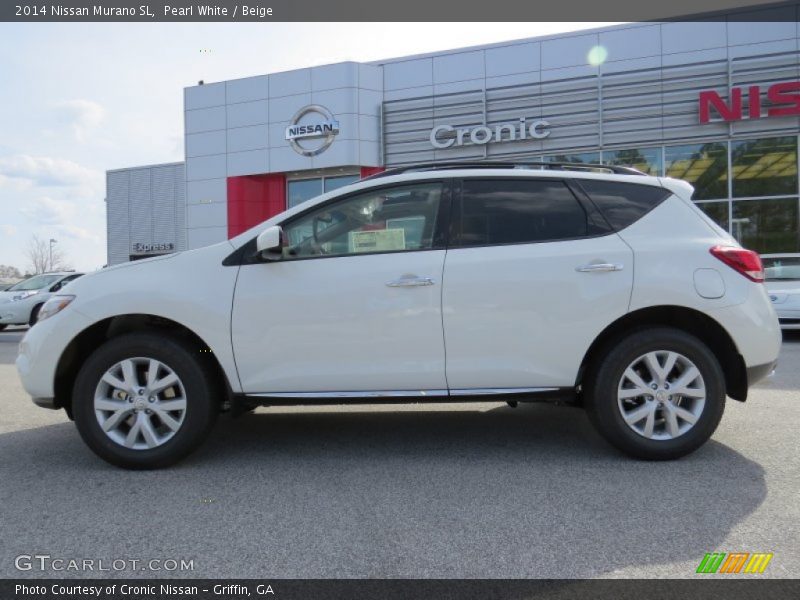 Pearl White / Beige 2014 Nissan Murano SL