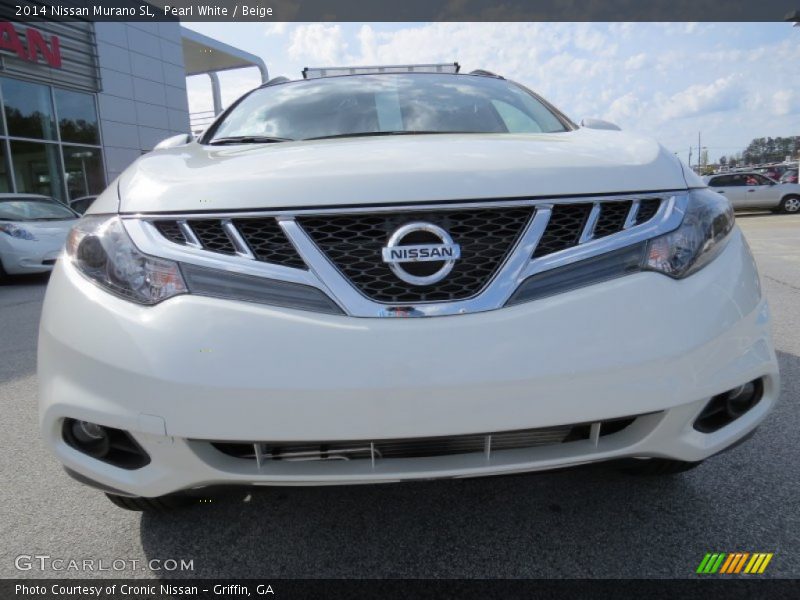 Pearl White / Beige 2014 Nissan Murano SL