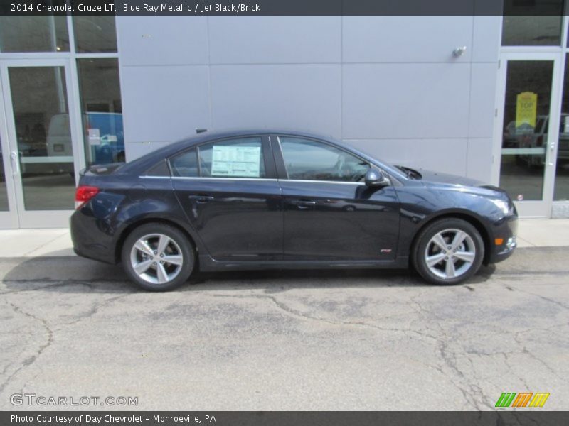 Blue Ray Metallic / Jet Black/Brick 2014 Chevrolet Cruze LT