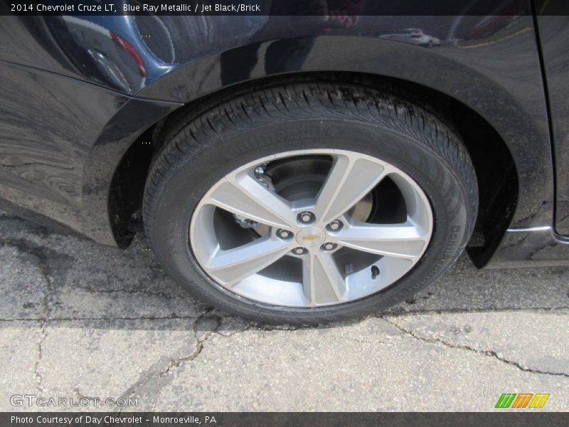 Blue Ray Metallic / Jet Black/Brick 2014 Chevrolet Cruze LT