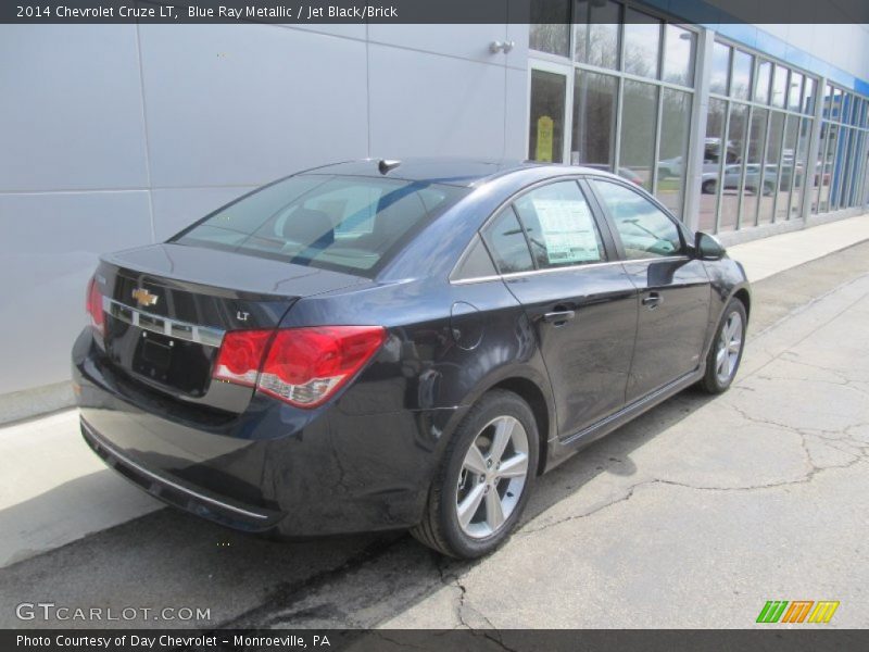 Blue Ray Metallic / Jet Black/Brick 2014 Chevrolet Cruze LT