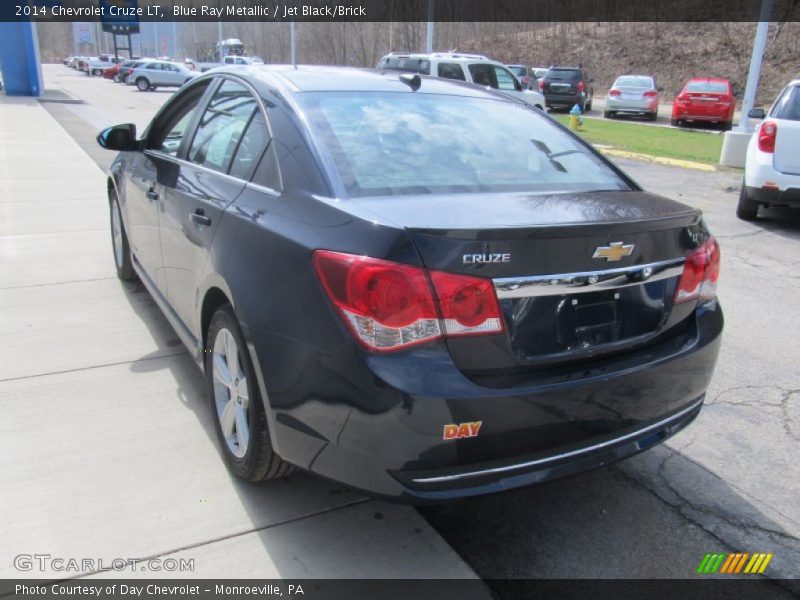 Blue Ray Metallic / Jet Black/Brick 2014 Chevrolet Cruze LT