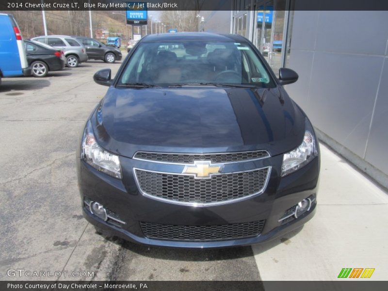 Blue Ray Metallic / Jet Black/Brick 2014 Chevrolet Cruze LT