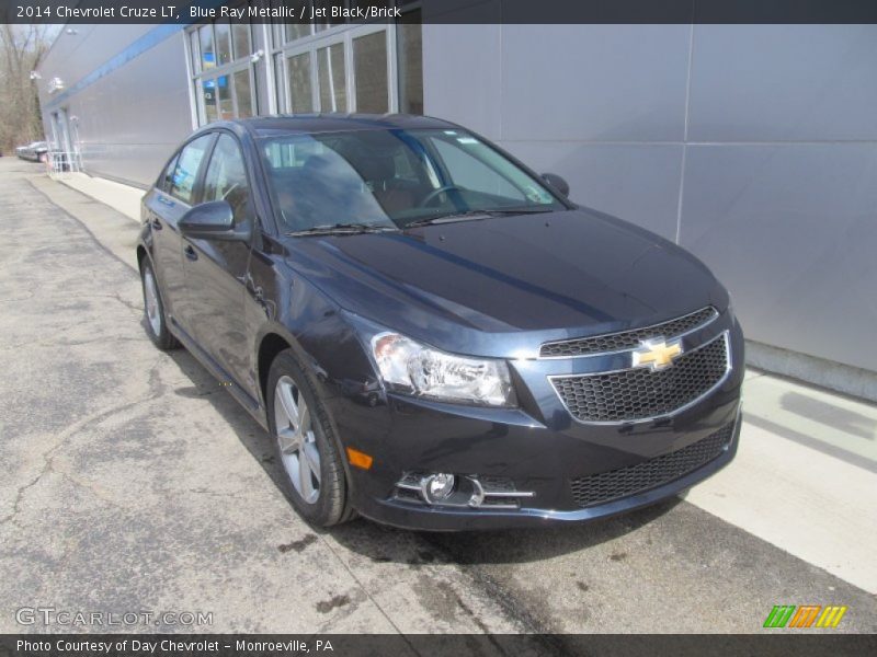 Blue Ray Metallic / Jet Black/Brick 2014 Chevrolet Cruze LT