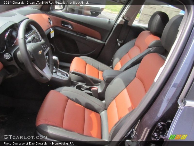 Blue Ray Metallic / Jet Black/Brick 2014 Chevrolet Cruze LT