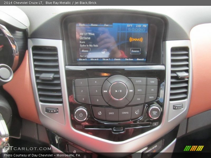 Blue Ray Metallic / Jet Black/Brick 2014 Chevrolet Cruze LT