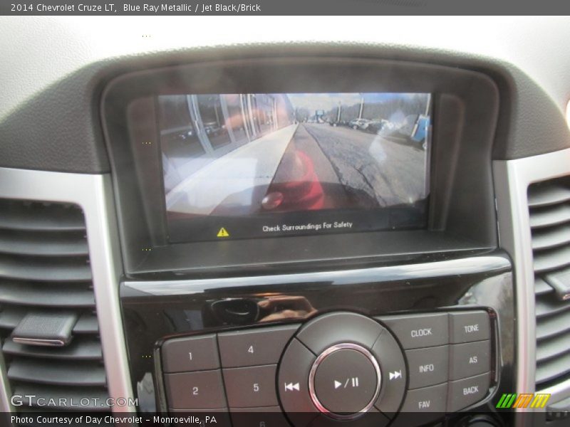Blue Ray Metallic / Jet Black/Brick 2014 Chevrolet Cruze LT