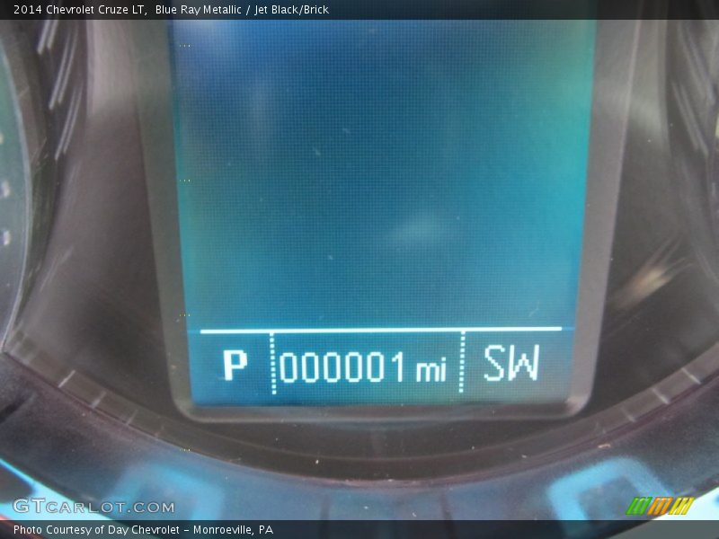 Blue Ray Metallic / Jet Black/Brick 2014 Chevrolet Cruze LT