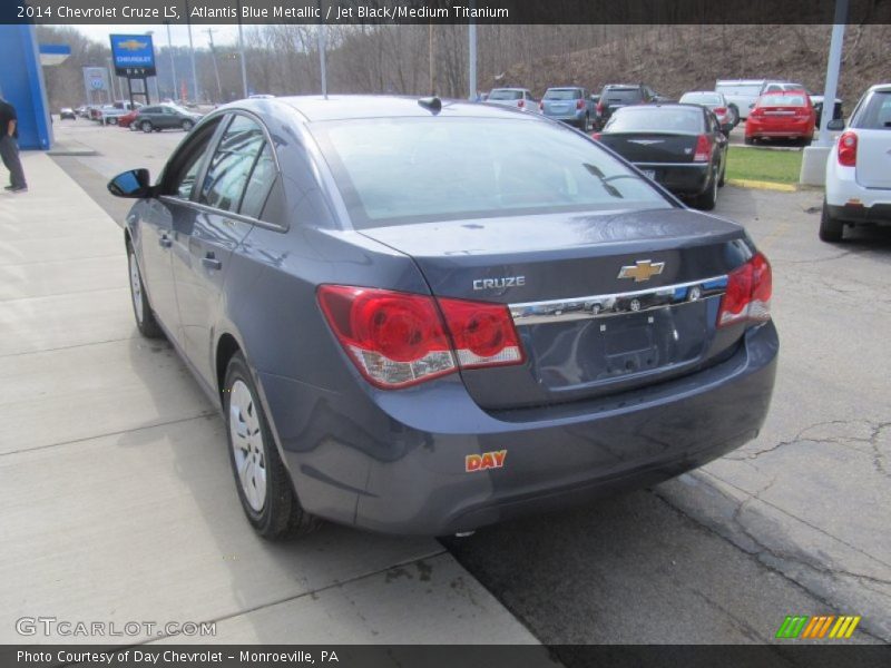 Atlantis Blue Metallic / Jet Black/Medium Titanium 2014 Chevrolet Cruze LS