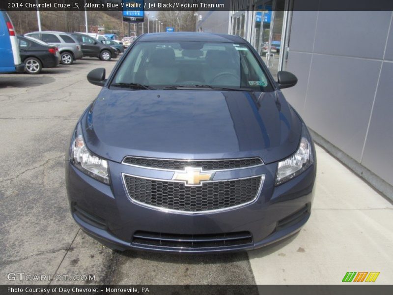 Atlantis Blue Metallic / Jet Black/Medium Titanium 2014 Chevrolet Cruze LS