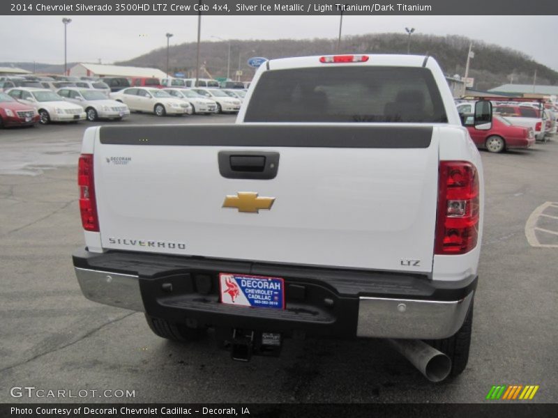 Silver Ice Metallic / Light Titanium/Dark Titanium 2014 Chevrolet Silverado 3500HD LTZ Crew Cab 4x4