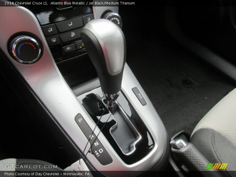 Atlantis Blue Metallic / Jet Black/Medium Titanium 2014 Chevrolet Cruze LS