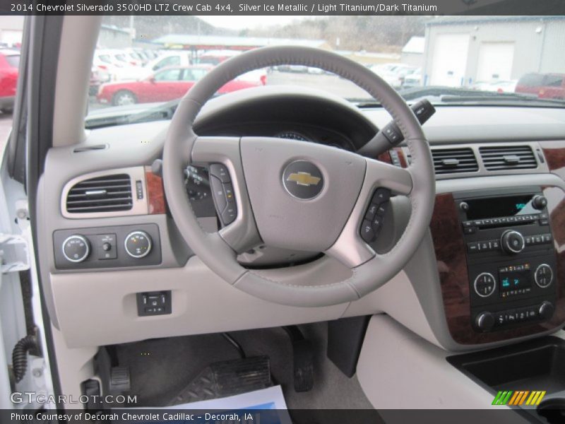 Silver Ice Metallic / Light Titanium/Dark Titanium 2014 Chevrolet Silverado 3500HD LTZ Crew Cab 4x4
