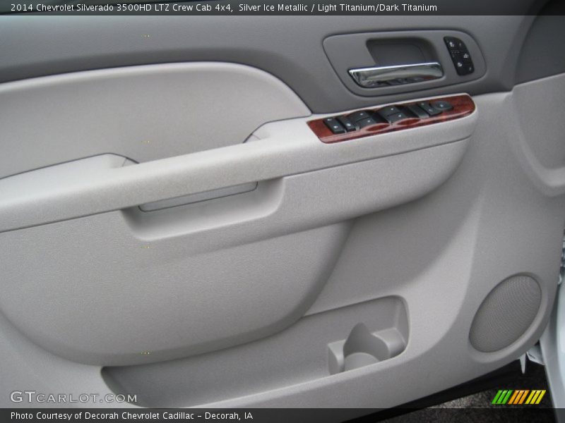 Silver Ice Metallic / Light Titanium/Dark Titanium 2014 Chevrolet Silverado 3500HD LTZ Crew Cab 4x4