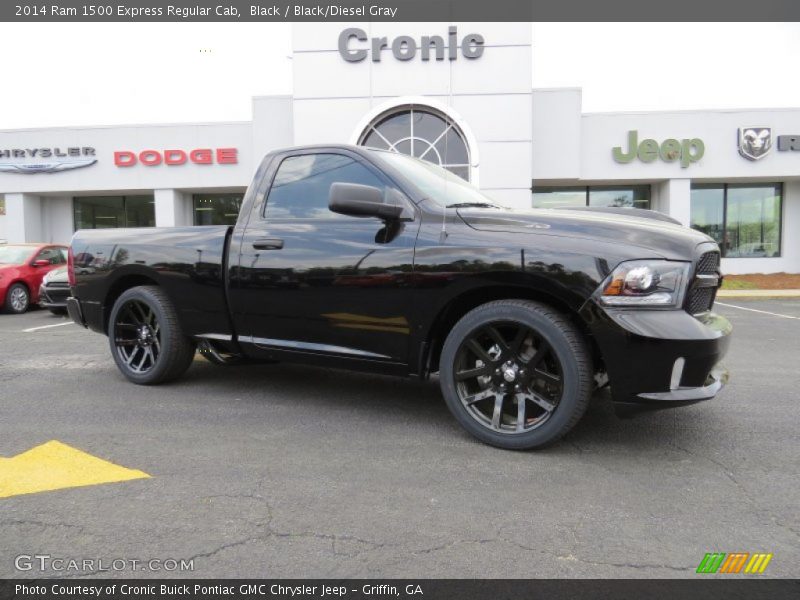Black / Black/Diesel Gray 2014 Ram 1500 Express Regular Cab