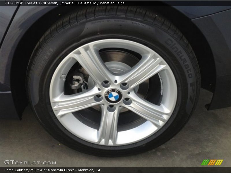 Imperial Blue Metallic / Venetian Beige 2014 BMW 3 Series 328i Sedan