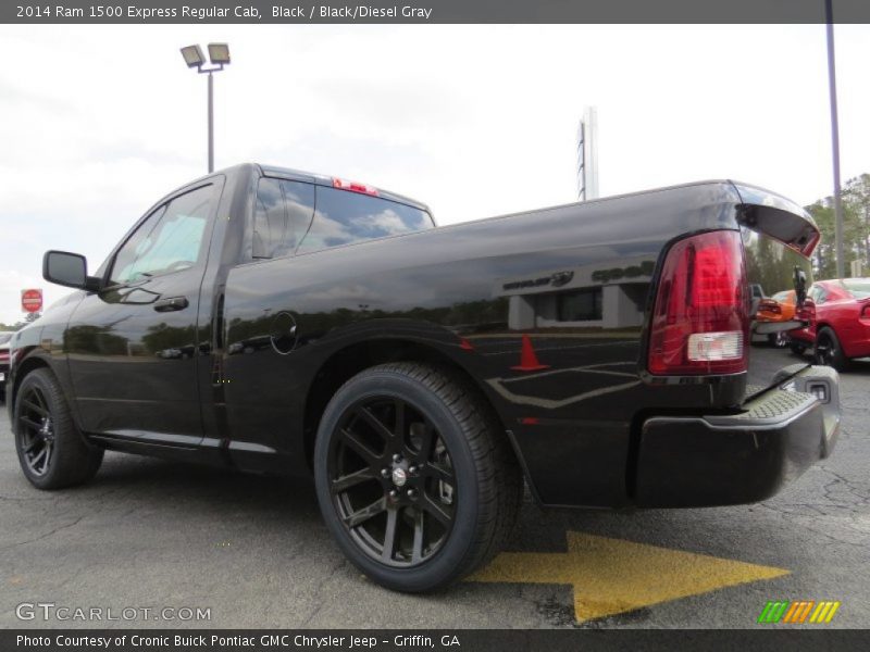 Black / Black/Diesel Gray 2014 Ram 1500 Express Regular Cab