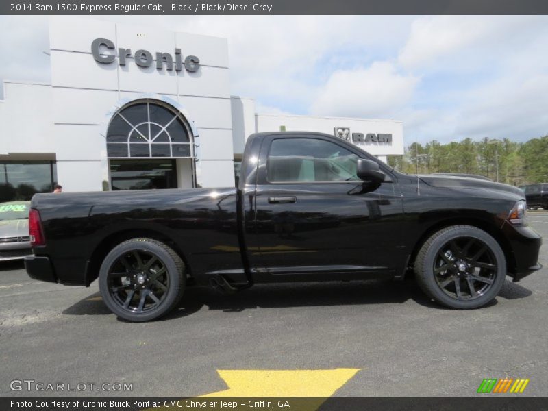 Black / Black/Diesel Gray 2014 Ram 1500 Express Regular Cab