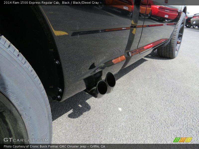 Black / Black/Diesel Gray 2014 Ram 1500 Express Regular Cab