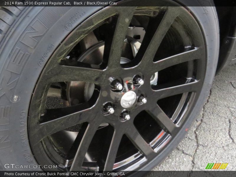 Black / Black/Diesel Gray 2014 Ram 1500 Express Regular Cab