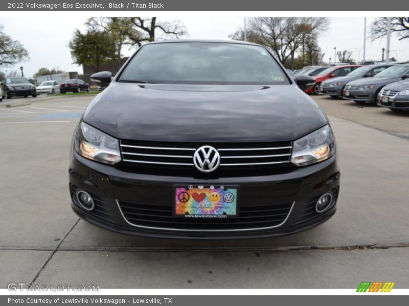 Black / Titan Black 2012 Volkswagen Eos Executive