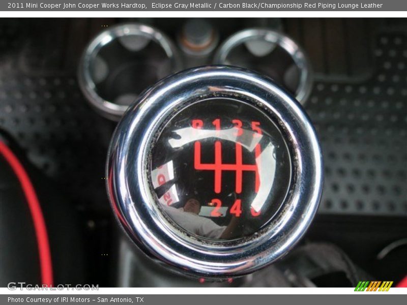 Eclipse Gray Metallic / Carbon Black/Championship Red Piping Lounge Leather 2011 Mini Cooper John Cooper Works Hardtop