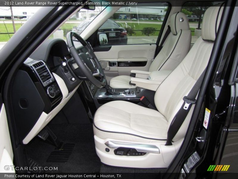 Santorini Black Metallic / Ivory 2012 Land Rover Range Rover Supercharged