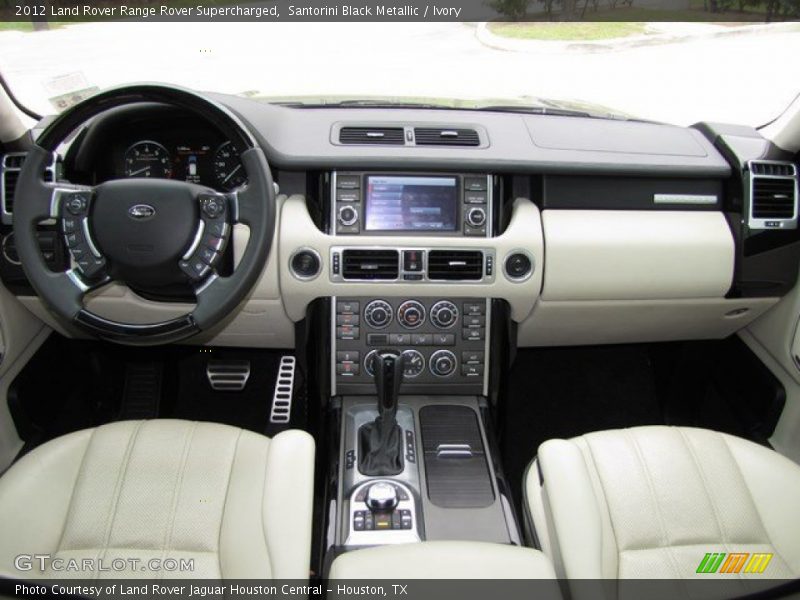 Santorini Black Metallic / Ivory 2012 Land Rover Range Rover Supercharged