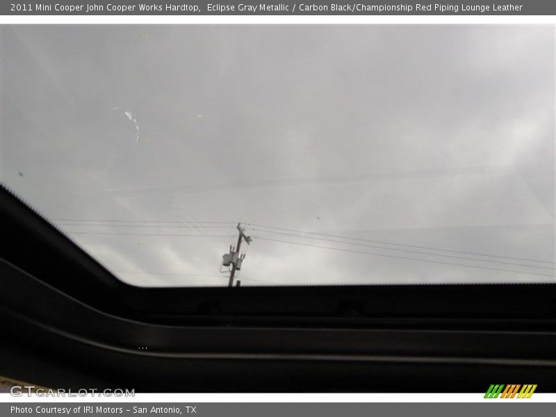 Eclipse Gray Metallic / Carbon Black/Championship Red Piping Lounge Leather 2011 Mini Cooper John Cooper Works Hardtop