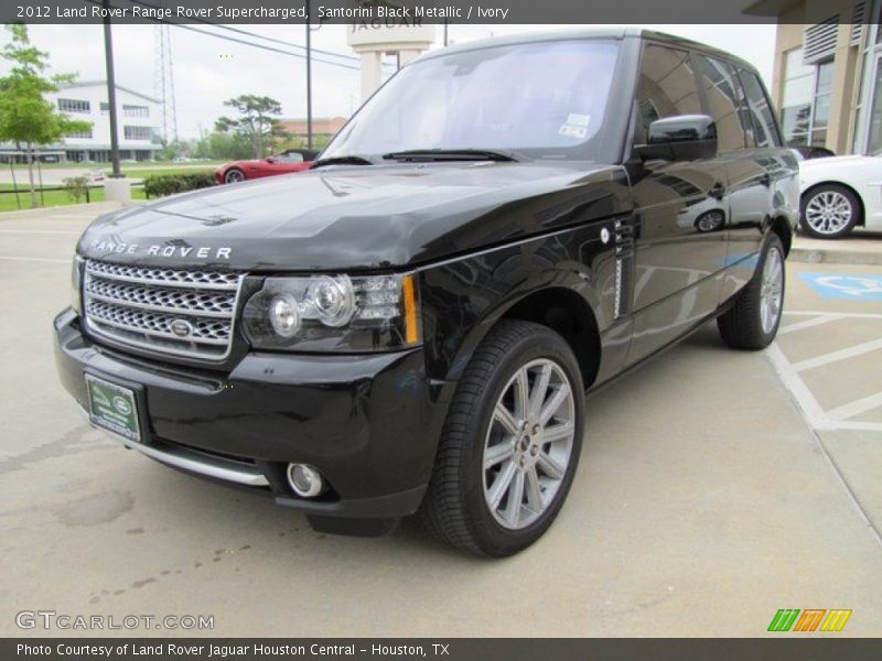 Santorini Black Metallic / Ivory 2012 Land Rover Range Rover Supercharged