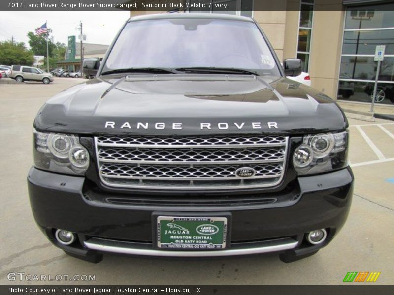 Santorini Black Metallic / Ivory 2012 Land Rover Range Rover Supercharged