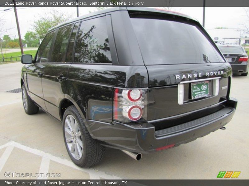 Santorini Black Metallic / Ivory 2012 Land Rover Range Rover Supercharged