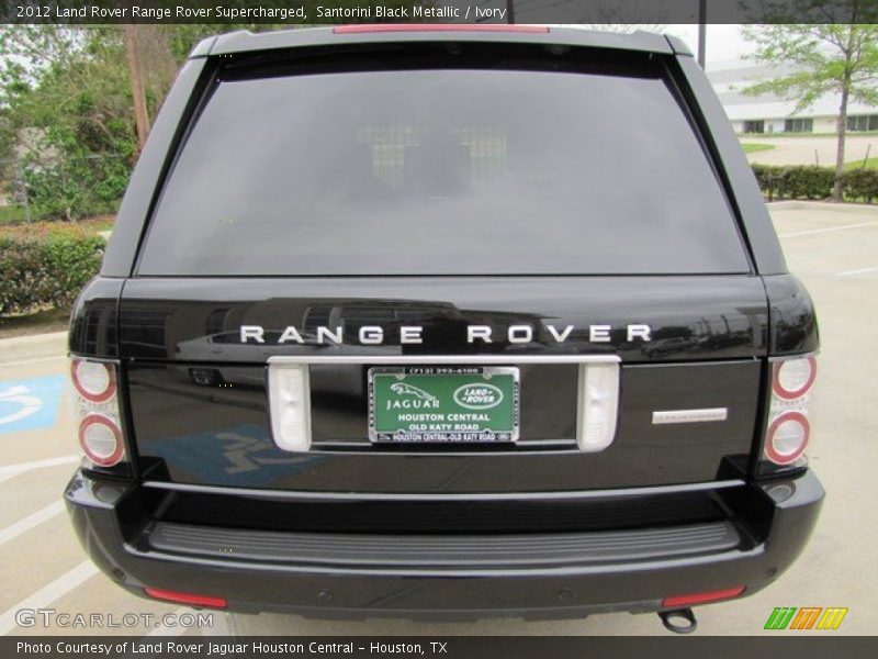 Santorini Black Metallic / Ivory 2012 Land Rover Range Rover Supercharged