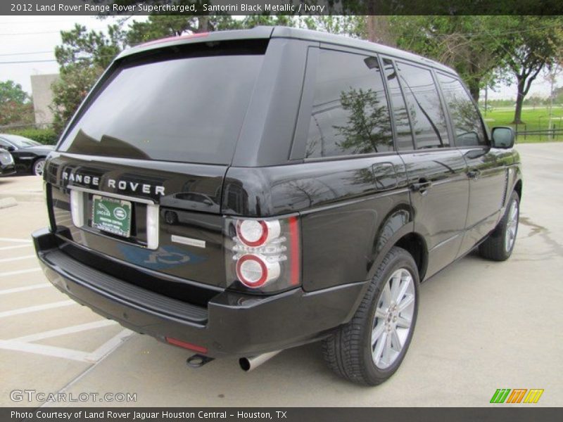 Santorini Black Metallic / Ivory 2012 Land Rover Range Rover Supercharged