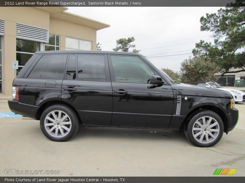 Santorini Black Metallic / Ivory 2012 Land Rover Range Rover Supercharged