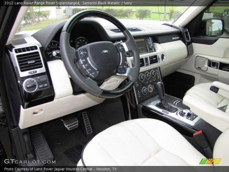 Santorini Black Metallic / Ivory 2012 Land Rover Range Rover Supercharged