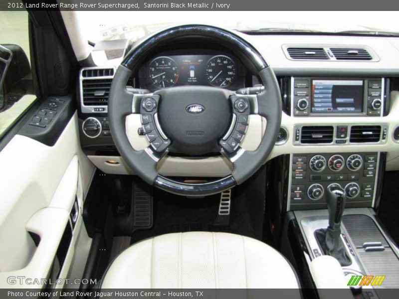 Santorini Black Metallic / Ivory 2012 Land Rover Range Rover Supercharged