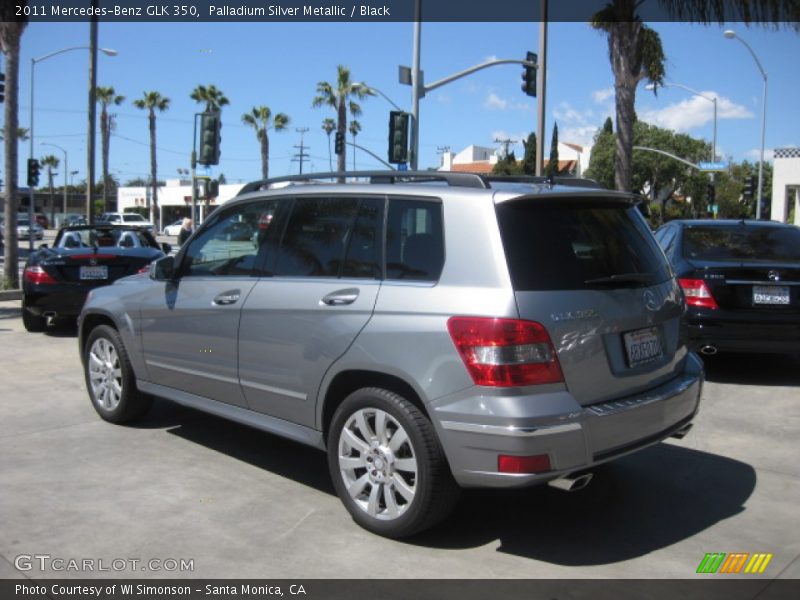 Palladium Silver Metallic / Black 2011 Mercedes-Benz GLK 350