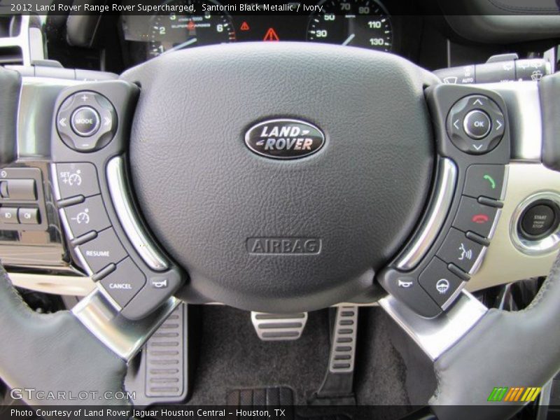 Santorini Black Metallic / Ivory 2012 Land Rover Range Rover Supercharged