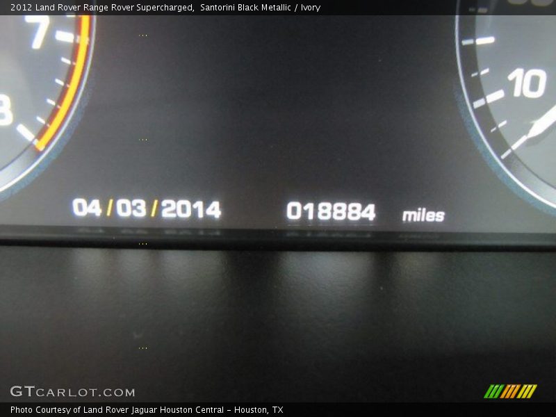 Santorini Black Metallic / Ivory 2012 Land Rover Range Rover Supercharged