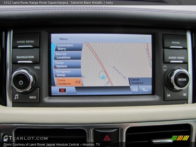 Santorini Black Metallic / Ivory 2012 Land Rover Range Rover Supercharged