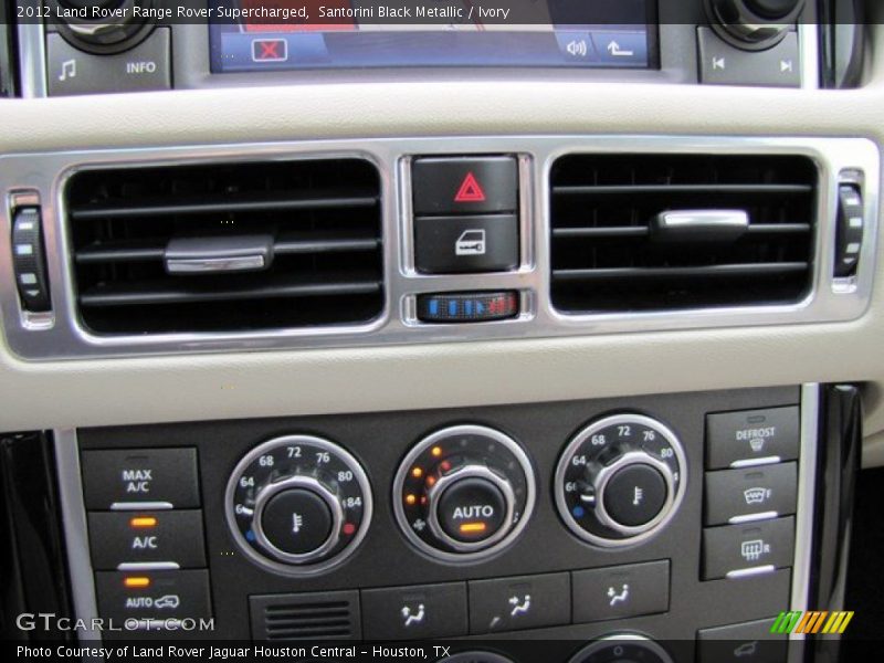 Santorini Black Metallic / Ivory 2012 Land Rover Range Rover Supercharged